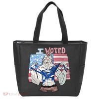 I Voted Werewolf Funny Tote Bag thumb 0