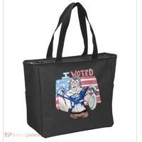 I Voted Werewolf Funny Tote Bag thumb 2