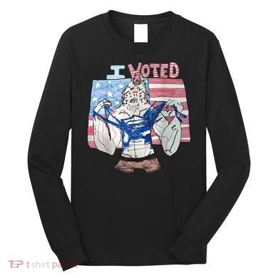 I Voted Werewolf Funny Long Sleeve Shirt