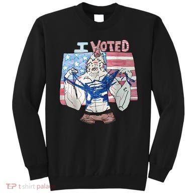 I Voted Werewolf Funny Sweatshirt