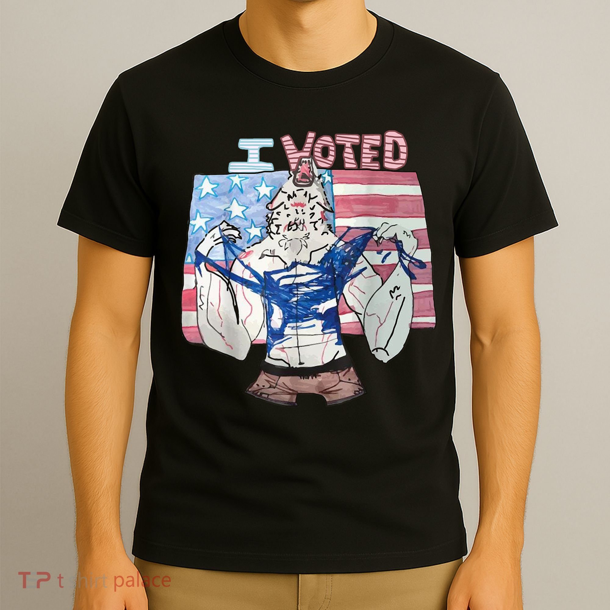 I Voted Werewolf Funny T-Shirt