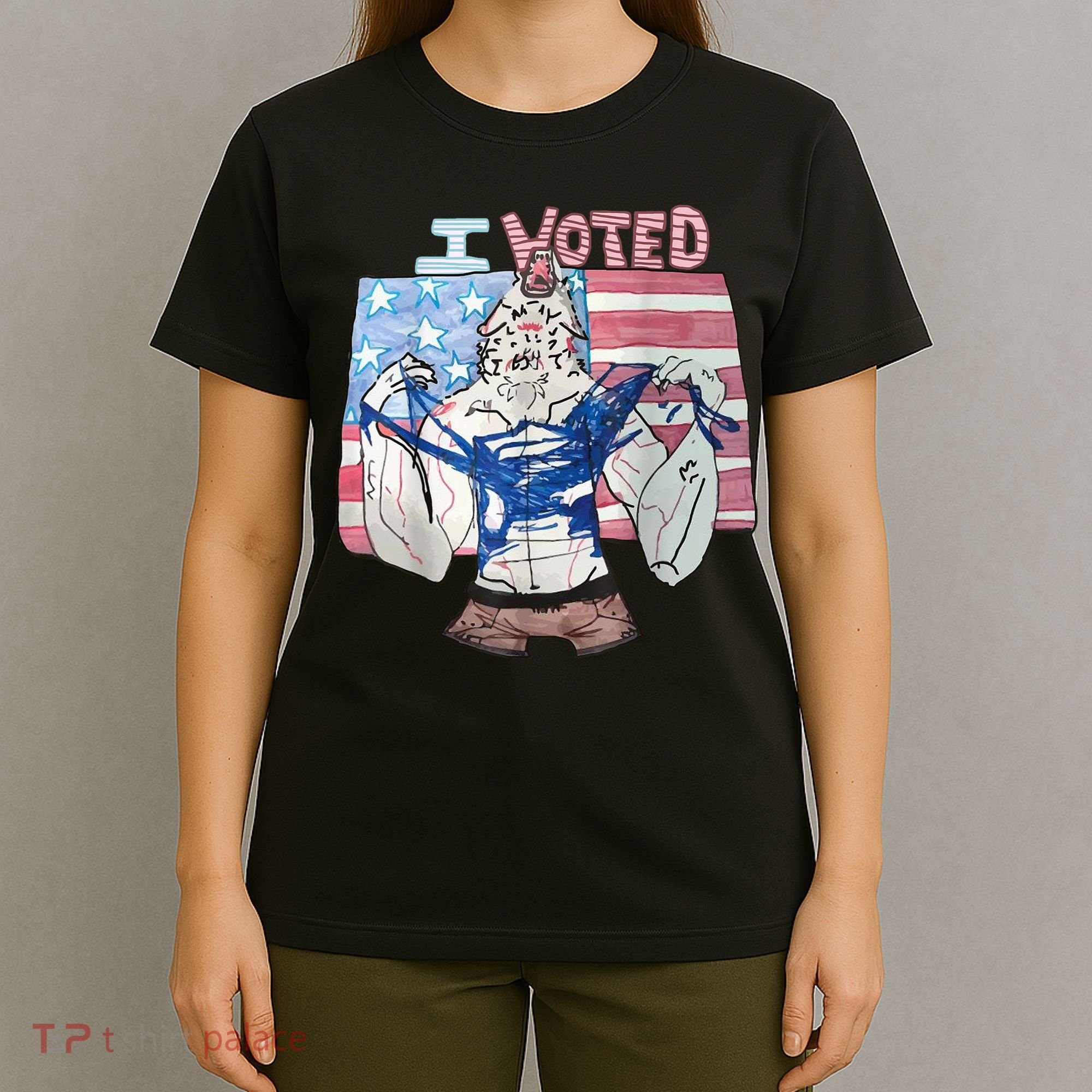 I Voted Werewolf Funny T-Shirt