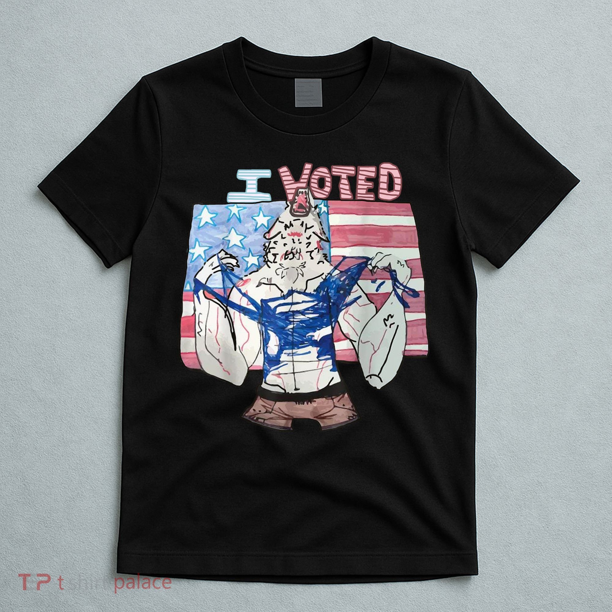 I Voted Werewolf Funny T-Shirt