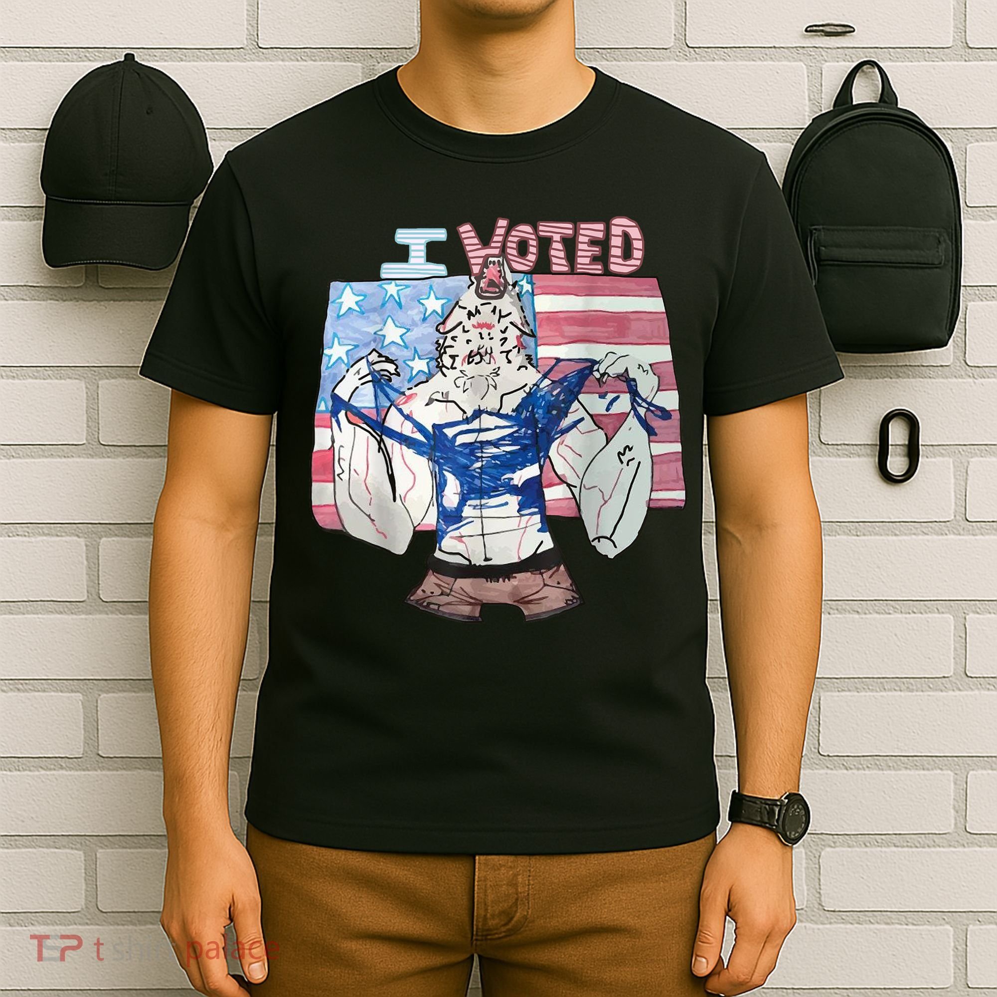 I Voted Werewolf Funny T-Shirt