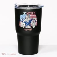 I Voted Werewolf Funny Tumbler thumb 0