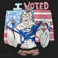 I Voted Werewolf Funny Tumbler thumb 3