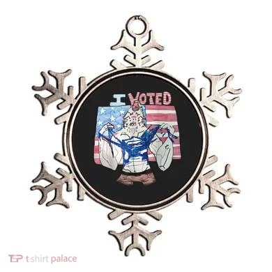 I Voted Werewolf Funny Ornament