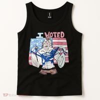 I Voted Werewolf Funny Tank Top thumb 2