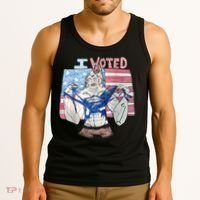 I Voted Werewolf Funny Tank Top thumb 3