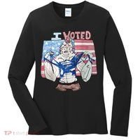 I Voted Werewolf Funny Women's Long Sleeve Shirt thumb 0