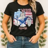 I Voted Werewolf Funny Women's T-Shirt thumb 2