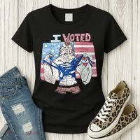 I Voted Werewolf Funny Women's T-Shirt thumb 3