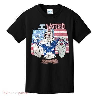 I Voted Werewolf Funny Kids T-Shirt