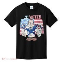 I Voted Werewolf Funny Kids T-Shirt thumb 0