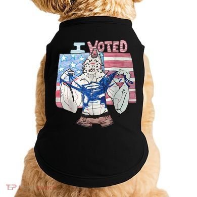 I Voted Werewolf Funny Doggie Tank