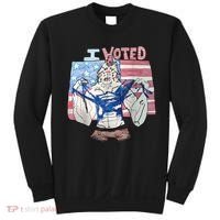 I Voted Werewolf Funny Sweatshirt thumb 0