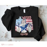 I Voted Werewolf Funny Sweatshirt thumb 2