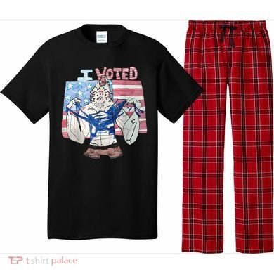 I Voted Werewolf Funny Pajama Set