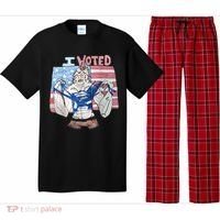I Voted Werewolf Funny Pajama Set thumb 0