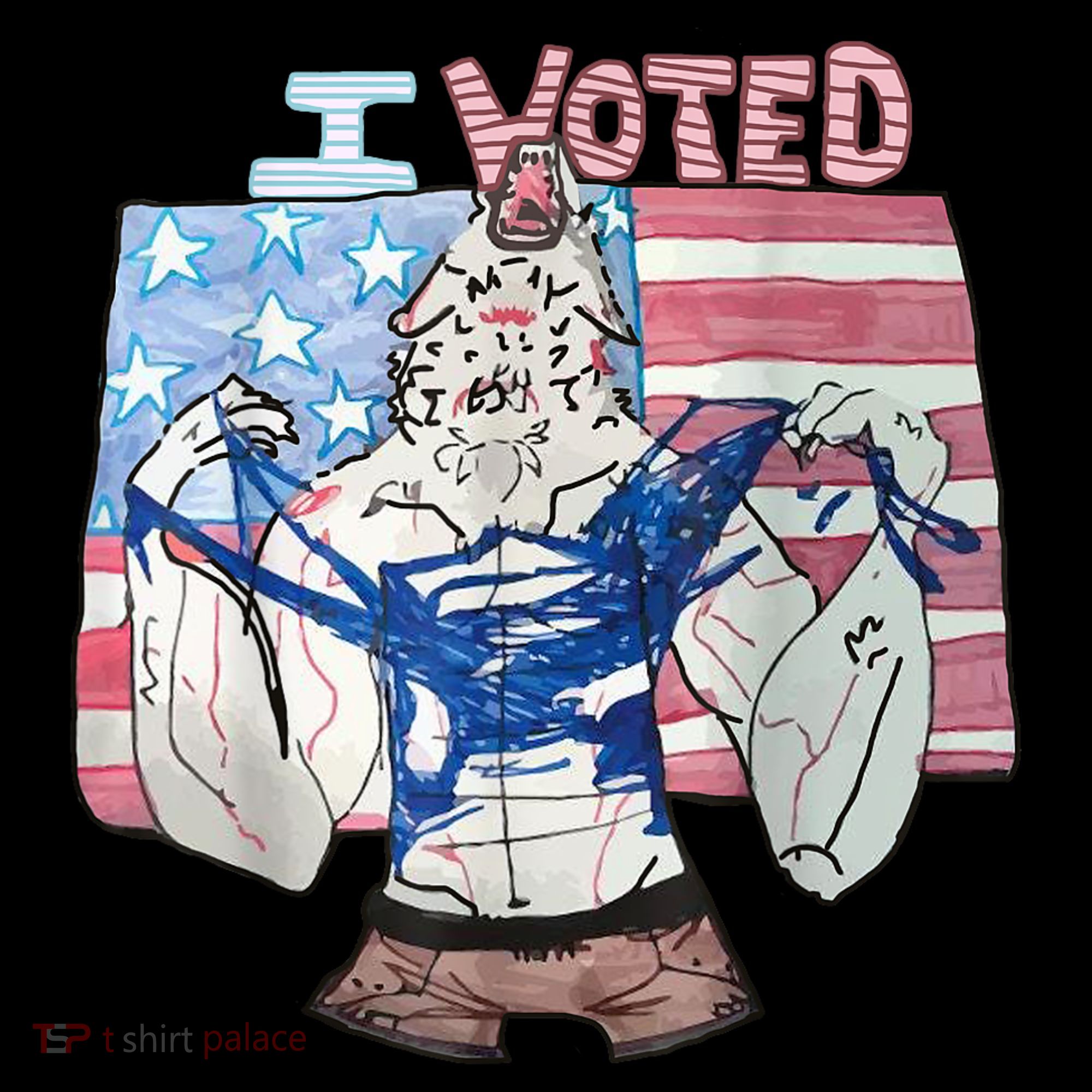 I Voted Werewolf Funny Women's Hoodie