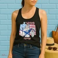 I Voted Werewolf Funny Women's Tank Top thumb 2