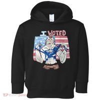 I Voted Werewolf Funny Toddler Hoodie thumb 0