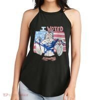 I Voted Werewolf Funny Women's Perfect Tri Rocker Tank thumb 2