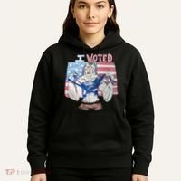 I Voted Werewolf Funny Hoodie thumb 5