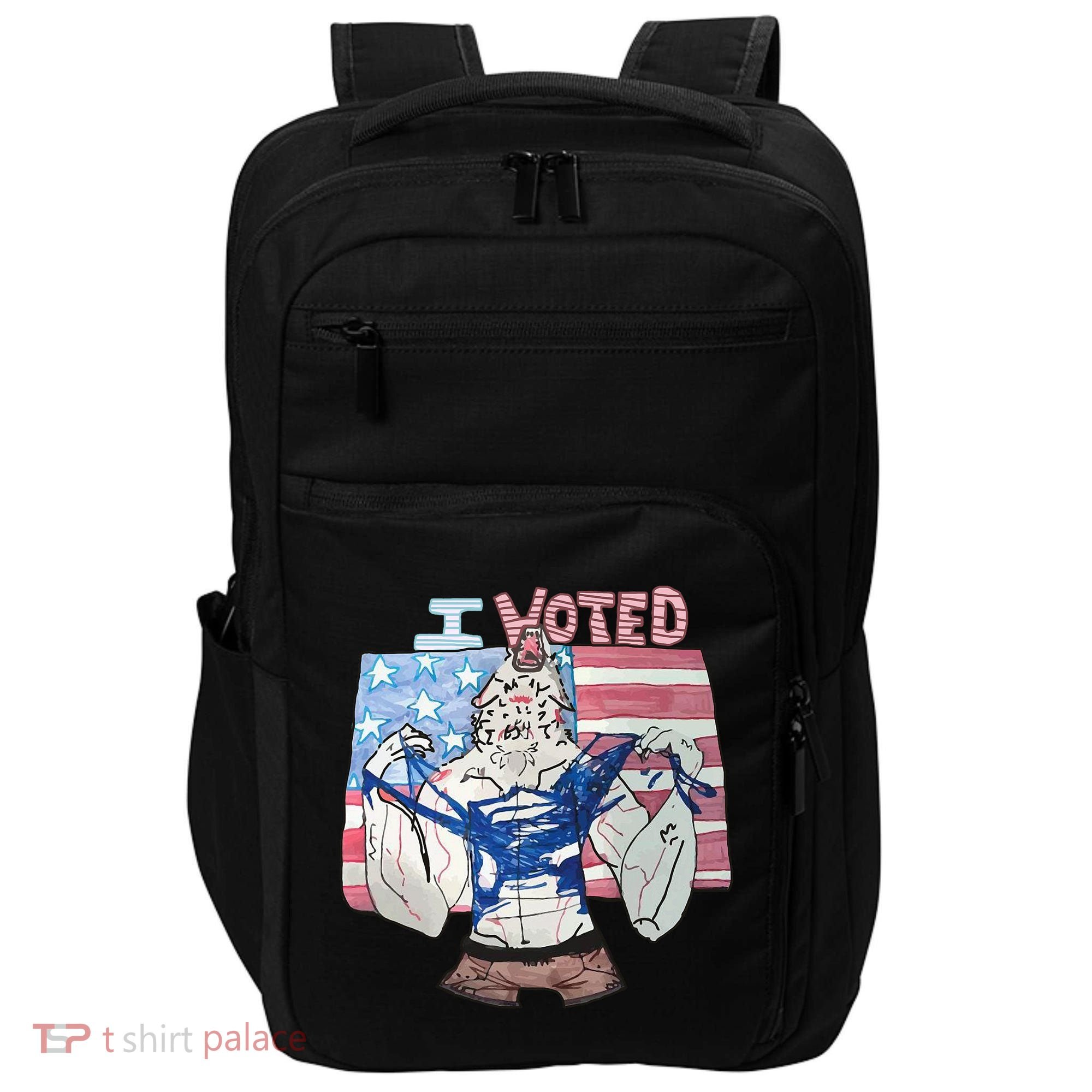 I Voted Werewolf Funny Impact Tech Backpack