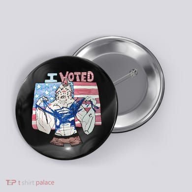 I Voted Werewolf Funny Button
