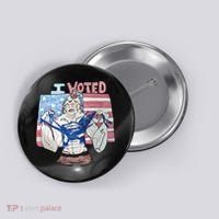 I Voted Werewolf Funny Button thumb 0