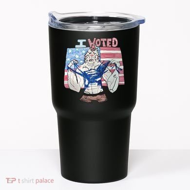 I Voted Werewolf Funny Tumbler