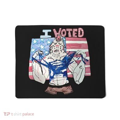 I Voted Werewolf Funny Mousepad