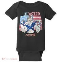 I Voted Werewolf Funny Baby Bodysuit thumb 0