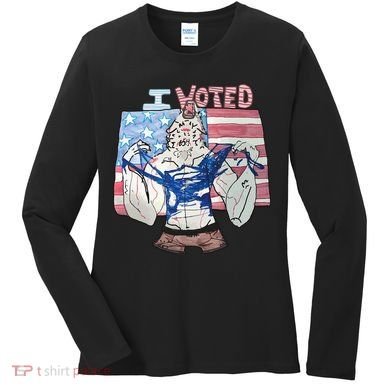I Voted Werewolf Funny Women's Long Sleeve Shirt