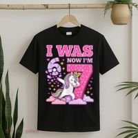 I Was 6 Now I'm 7 Unicorn Girl 67 Birthday  T-Shirt thumb 2
