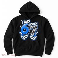 I Was 6 Now Im 7 Birthday 67 7th Birthday Hoodie thumb 0