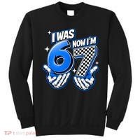 I Was 6 Now Im 7 Birthday 67 7th Birthday Sweatshirt thumb 0