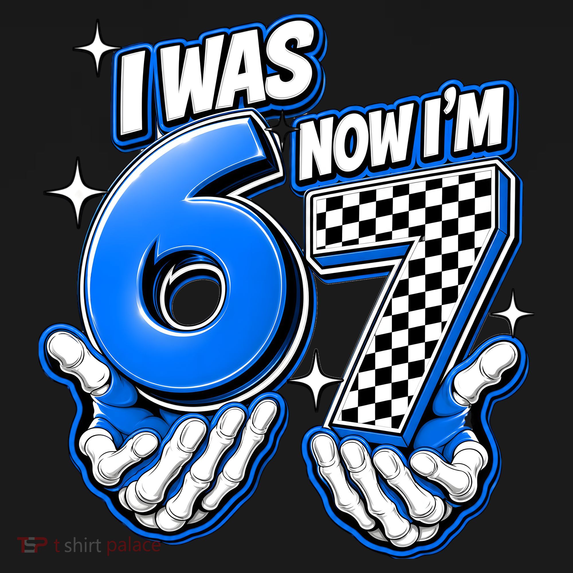 I Was 6 Now Im 7 Birthday 67 7th Birthday Women's Long Sleeve Shirt