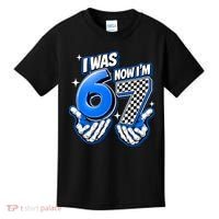 I Was 6 Now Im 7 Birthday 67 7th Birthday Kids T-Shirt thumb 0