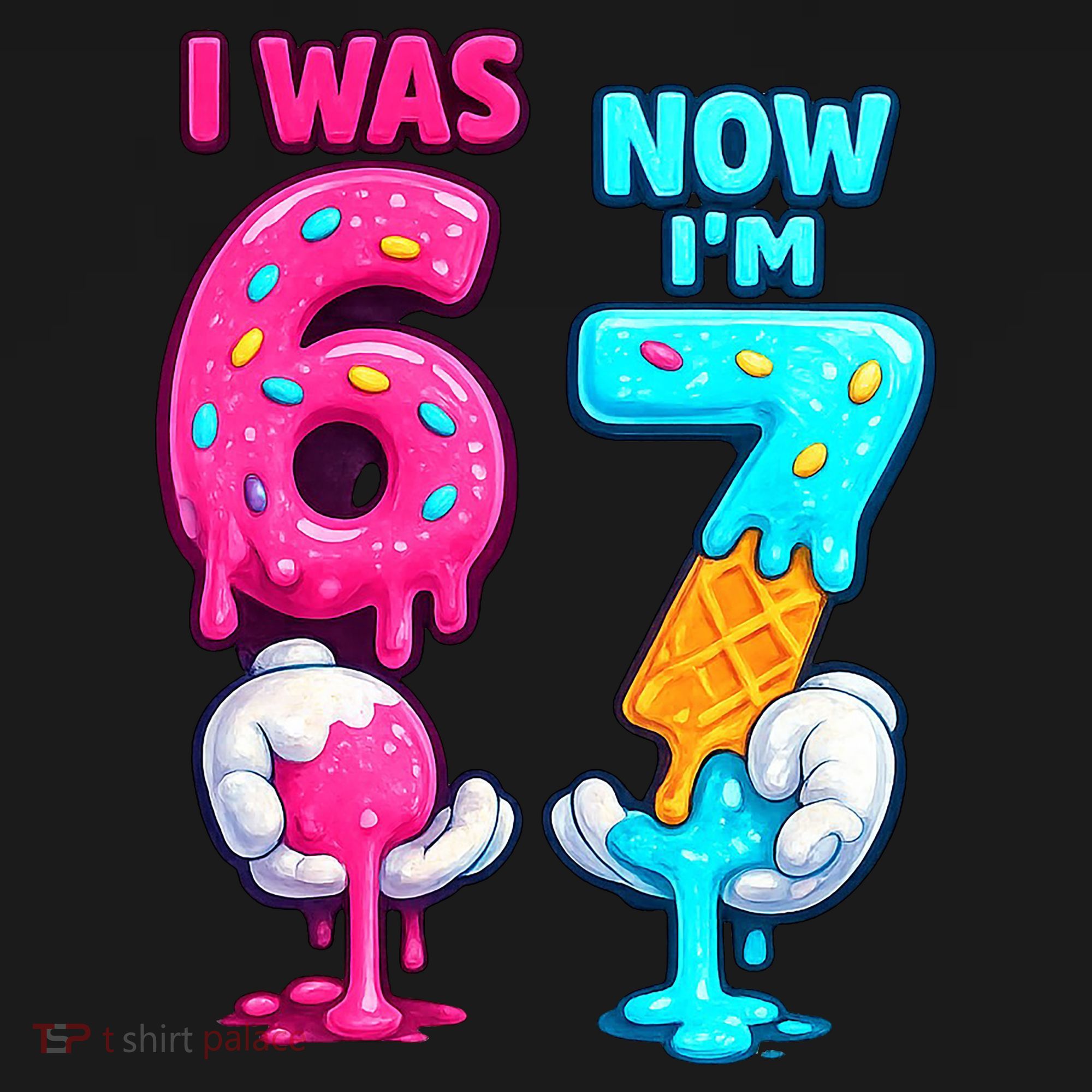 I Was 6 Now I'm 7 Year Old Birthday Six Seven Meme 67 Hoodie