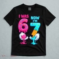 I Was 6 Now I'm 7 Year Old Birthday Six Seven Meme 67 T-Shirt thumb 5