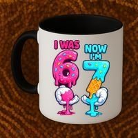 I Was 6 Now I'm 7 Year Old Birthday Six Seven Meme 67 Coffee Mug thumb 2