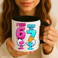 I Was 6 Now I'm 7 Year Old Birthday Six Seven Meme 67 Coffee Mug thumb 3