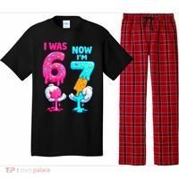 I Was 6 Now I'm 7 Year Old Birthday Six Seven Meme 67 Pajama Set thumb 0