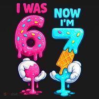 I Was 6 Now I'm 7 Year Old Birthday Six Seven Meme 67 Women's Hoodie thumb 2