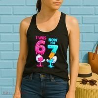 I Was 6 Now I'm 7 Year Old Birthday Six Seven Meme 67 Women's Tank Top thumb 2