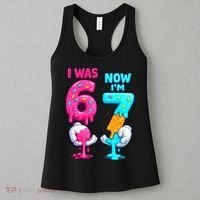 I Was 6 Now I'm 7 Year Old Birthday Six Seven Meme 67 Women's Tank Top thumb 3