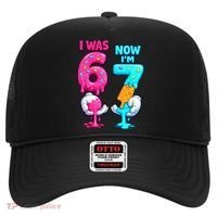 I Was 6 Now I'm 7 Year Old Birthday Six Seven Meme 67 Hat thumb 0