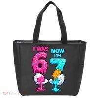 I Was 6 Now I'm 7 Year Old Birthday Six Seven Meme 67 Tote Bag thumb 0